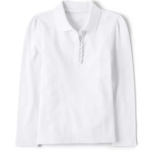The Children’s Place
Girls Uniform Ruffle Pique Polo- Long sleeve